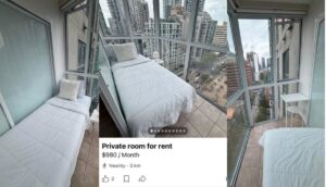 Lit balcon à 980$ : la location virale à Vancouver