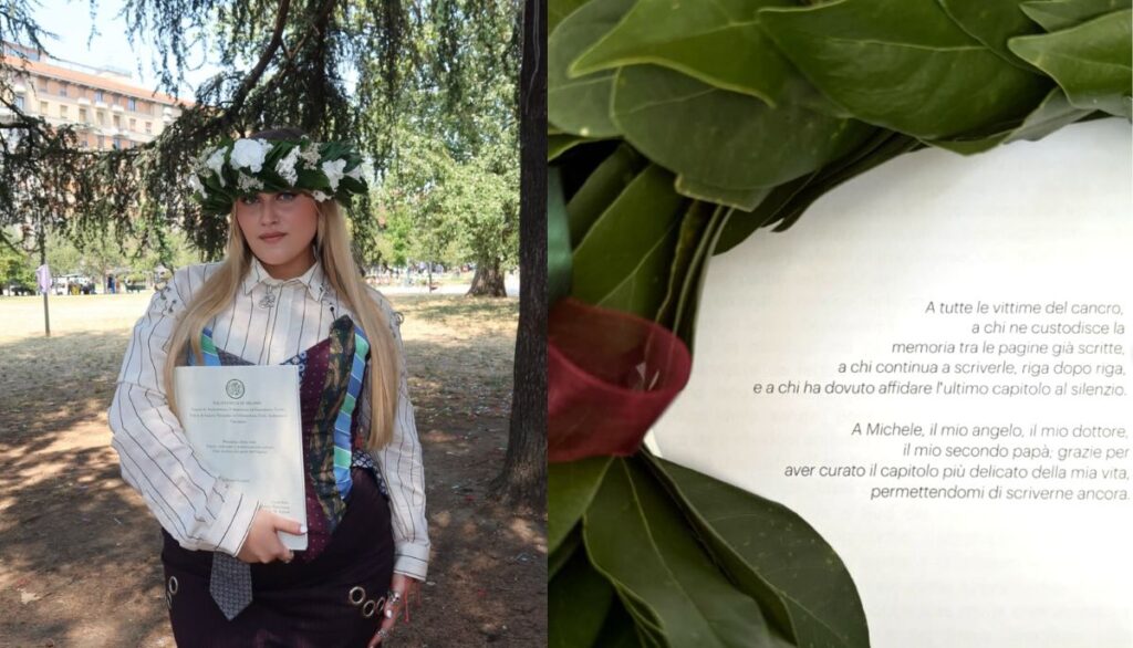 BigMama est diplômée de l'École Polytechnique de Milan, thèse et dévouement aux victimes du cancer