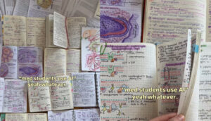 Des étudiants en médecine et en IA ? Les notes manuscrites triomphent