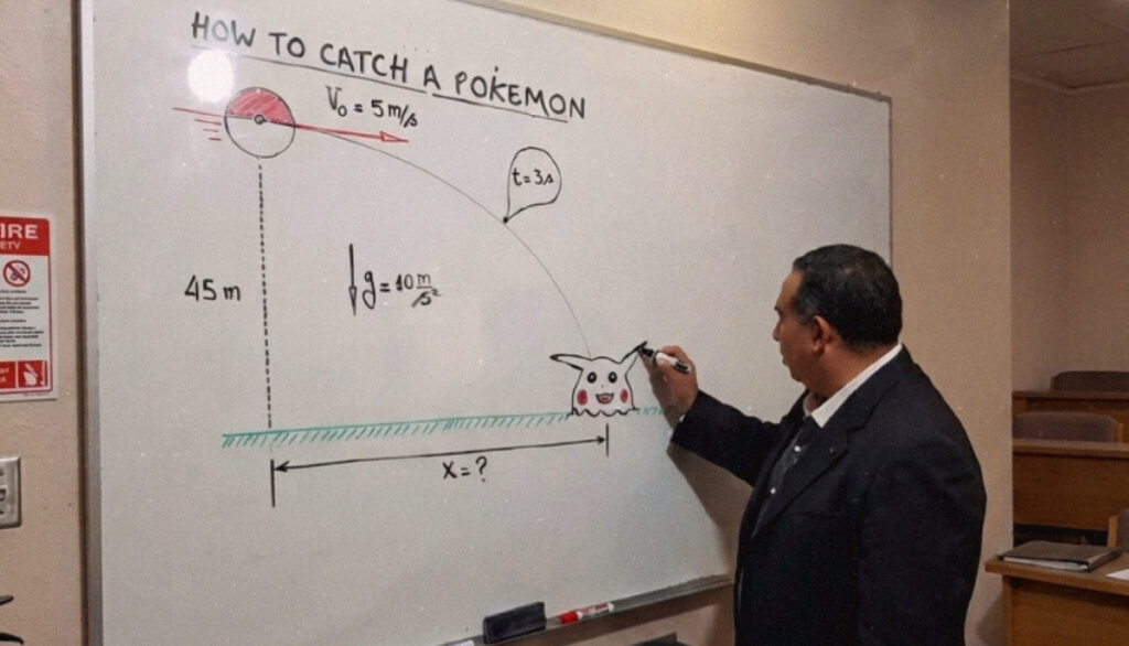 Pokémon et Physique : le problème de la Poké Ball expliqué par le professeur
