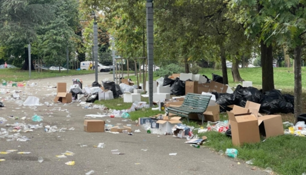 Parc Ravizza, déchet après la fête Bocconi, la municipalité envisage une libération sous caution