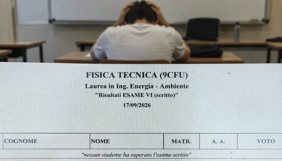 Personne ne réussit l'examen de physique technique : photo virale et tempête contre les professeurs
