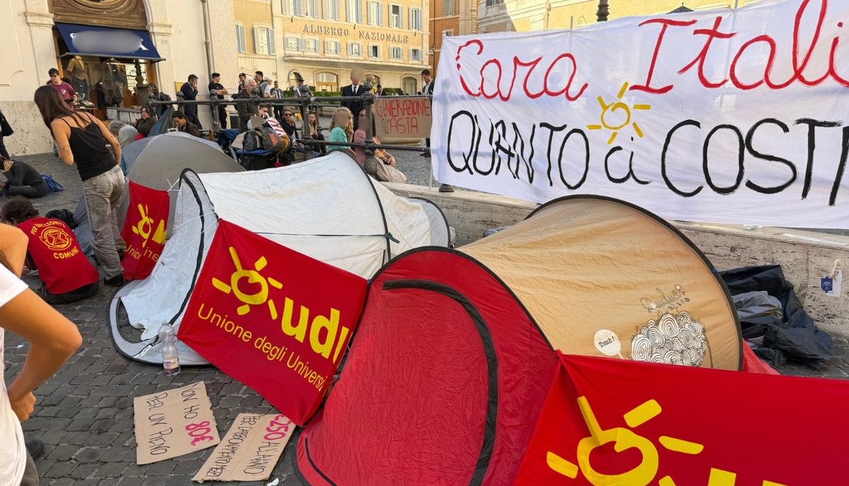 Étudiants à Montecitorio : « Le coût de la vie élevé met en danger le droit aux études »